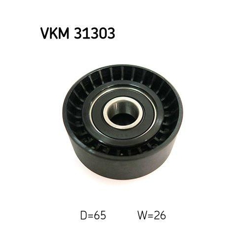 Umlenk /f&uuml;hrungsrolle Keilrippenriemen Skf VKM 31303 f&uuml;r Audi Seat Skoda VW Oben