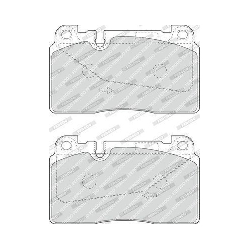 Bremsbelagsatz Scheibenbremse Ferodo FDB4908 Premier Eco Friction f&uuml;r Audi