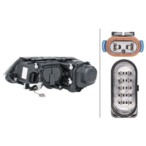 Hauptscheinwerfer Hella 1EL 008 340-081 für VW Rechts