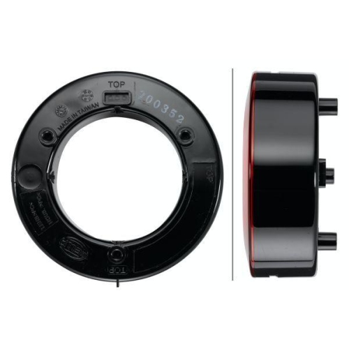 Heckblende Hella 8XU 009 362-101 f&uuml;r Daf Liebherr Noge