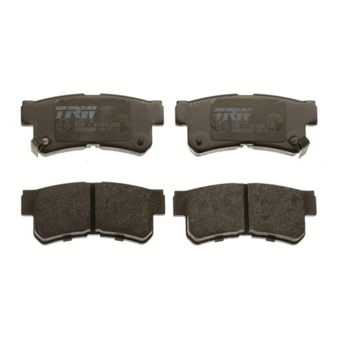 Bremsbelagsatz Scheibenbremse Trw GDB3258 f&uuml;r Hyundai Hinterachse