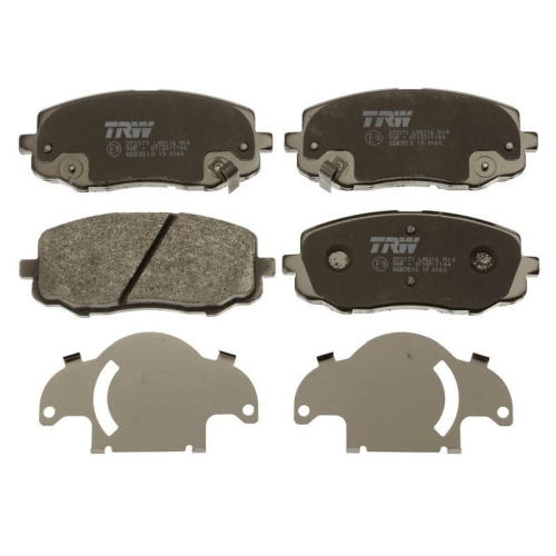 Bremsbelagsatz Scheibenbremse Trw GDB3510 Cotec f&uuml;r Hyundai Kia Vorderachse