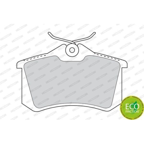 Bremsbelagsatz Scheibenbremse Ferodo FDB1083 Premier Eco Friction f&uuml;r Audi Fiat