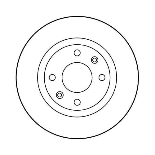 Brake Disc Trw DF2808 for Citro&euml;n Peugeot Front Axle