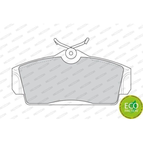 Bremsbelagsatz Scheibenbremse Ferodo FDB1096 Premier Eco Friction f&uuml;r Nissan