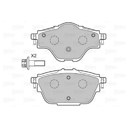 Bremsbelagsatz Scheibenbremse Valeo 601395 für Citroën Opel Peugeot Vauxhall DS