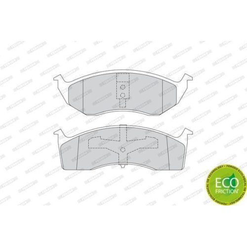 Bremsbelagsatz Scheibenbremse Ferodo FDB1098 Premier Eco Friction f&uuml;r Chrysler