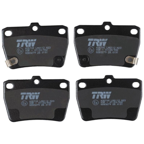 Bremsbelagsatz Scheibenbremse Trw GDB3279 Cotec f&uuml;r Toyota Chery Hinterachse