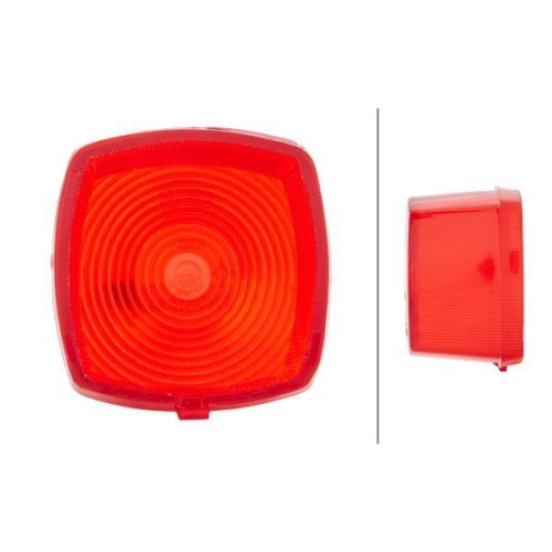 Lens Tail Light Hella 9EL 117 330-011 for Daf Scania Faun Case Ih O&k Deutz Fahr