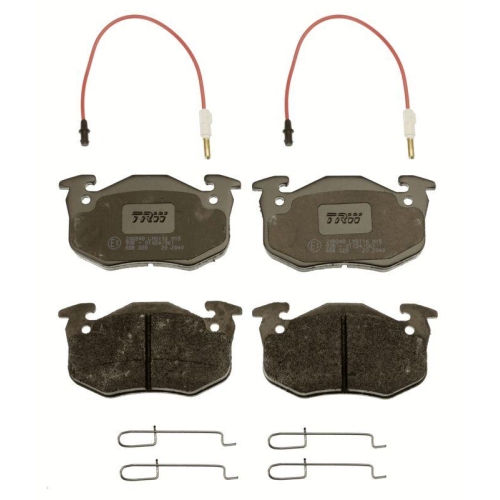 Bremsbelagsatz Scheibenbremse Trw GDB328 Cotec f&uuml;r Renault Vorderachse