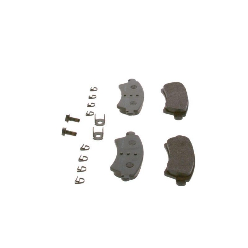 Bremsbelagsatz Scheibenbremse Bosch 0986424801 f&uuml;r Citro&euml;n Peugeot Vorderachse