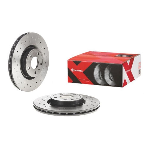 2X Brembo Bremsscheibe Xtra Line - Xtra für Alfa Romeo Fiat Opel