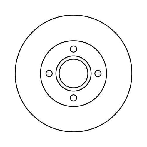 Bremsscheibe Trw DF4036 f&uuml;r Ford Asia & Oceania Mazda Vorderachse
