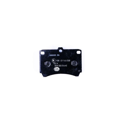 Bremsbelagsatz Scheibenbremse Hella 8DB 355 016-431 f&uuml;r Mazda Mitsubishi Nissan