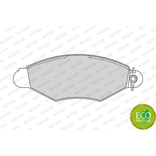 Bremsbelagsatz Scheibenbremse Ferodo FDB1135 Premier Eco Friction f&uuml;r Nissan