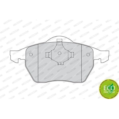 Bremsbelagsatz Scheibenbremse Ferodo FDB1167 Premier Eco Friction f&uuml;r Audi VW