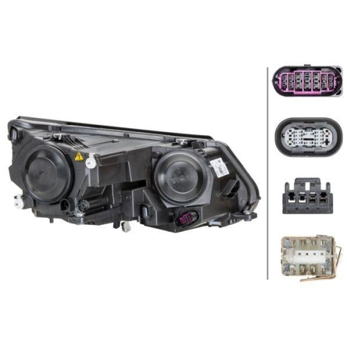 Hauptscheinwerfer Hella 1ZS 010 748-311 für VW Vw (svw) Links