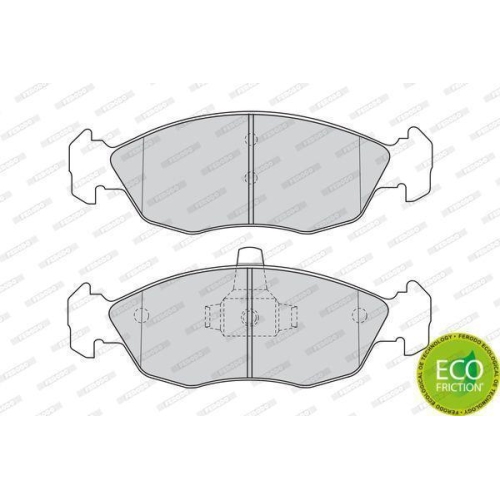 Bremsbelagsatz Scheibenbremse Ferodo FDB1168 Premier Eco Friction f&uuml;r Citro&euml;n