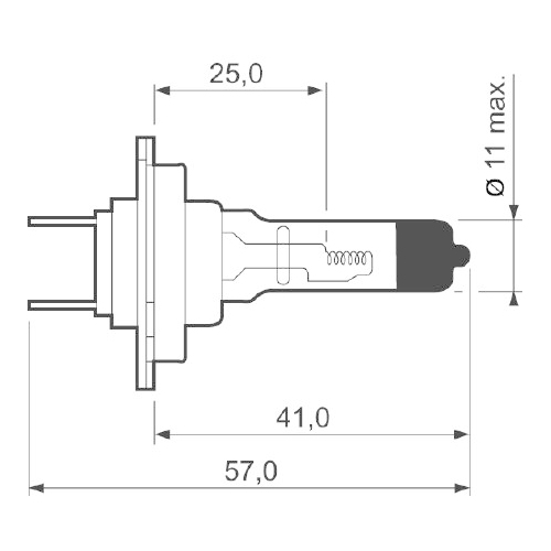 Glühlampe Abbiegescheinwerfer Valeo 032009 Essential für Vorne
