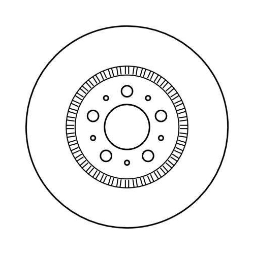 Bremsscheibe Trw DF4053S Trw Single f&uuml;r Volvo Vorderachse