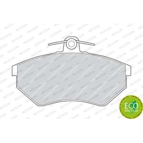 Bremsbelagsatz Scheibenbremse Ferodo FDB775 Premier Eco Friction f&uuml;r Audi Seat
