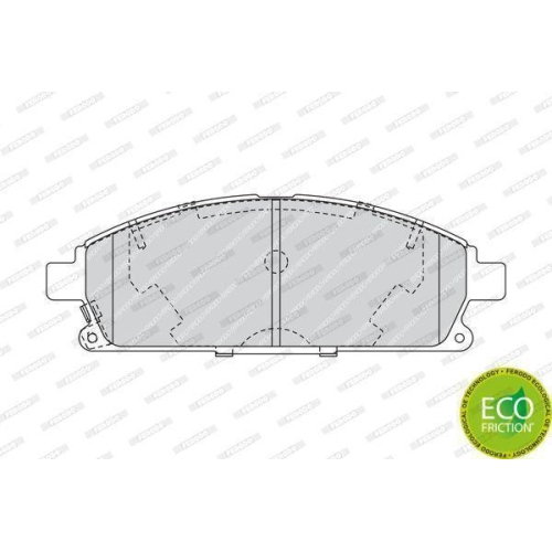 Bremsbelagsatz Scheibenbremse Ferodo FDB1263 Premier Eco Friction f&uuml;r Nissan