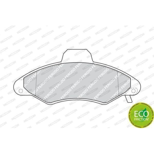 Bremsbelagsatz Scheibenbremse Ferodo FDB1276 Premier Eco Friction f&uuml;r Ford