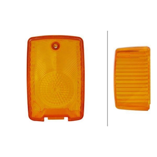 Lichtscheibe Blinkleuchte Hella 9EL 134 659-001 für Faun Case Ih O&k Demag Terex