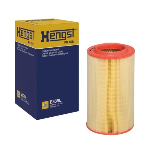 Luftfilter Hengst Filter E839L f&uuml;r Citro&euml;n Fiat Opel Peugeot Renault Vauxhall