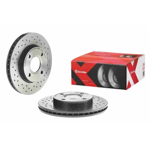 2X Disque De Frein Brembo 09.7806.1X Xtra Line - Xtra pour Ford Mazda
