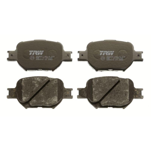 Bremsbelagsatz Scheibenbremse Trw GDB3316 Cotec f&uuml;r Toyota Scion Vorderachse