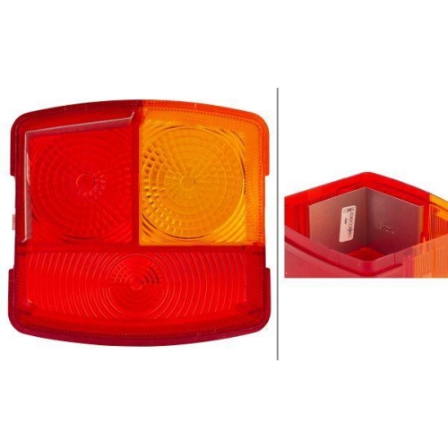 Lichtscheibe Heckleuchte Hella 9EL 137 307-001 f&uuml;r Daf Volvo Case Ih O&k Same