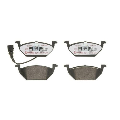 Bremsbelagsatz Scheibenbremse Brembo P85072X Xtra Line f&uuml;r Audi Seat Skoda VW