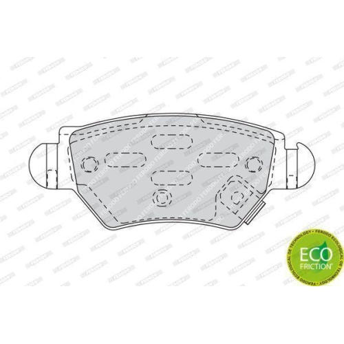 Bremsbelagsatz Scheibenbremse Ferodo FDB1294 Premier Eco Friction f&uuml;r Opel