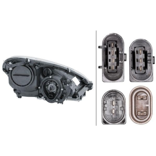 Headlight Hella 1EL 008 361-711 for Mercedes Benz Mercedes Benz