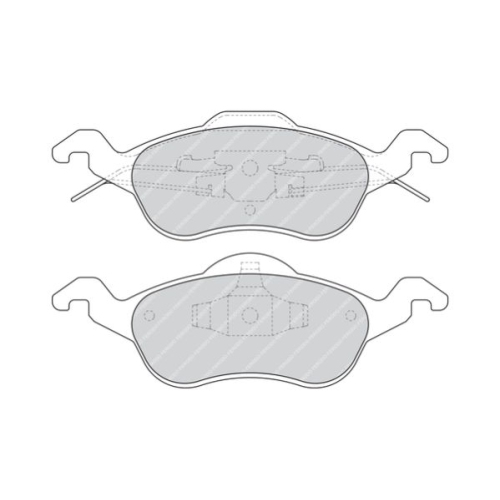 Bremsbelagsatz Scheibenbremse Ferodo FDB1318B Premier f&uuml;r Ford Vorderachse