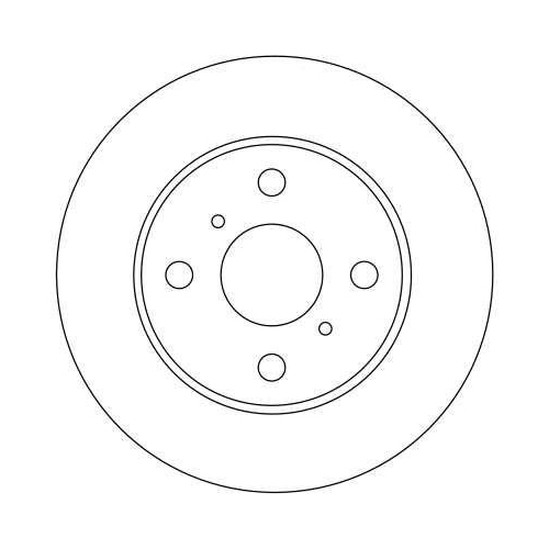 Bremsscheibe Trw DF4112 f&uuml;r Toyota Toyota (faw) Vorderachse