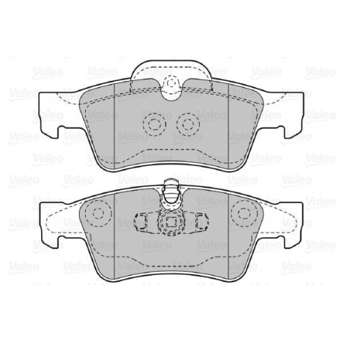 Bremsbelagsatz Scheibenbremse Valeo 598802 für Mercedes Benz Mercedes Benz