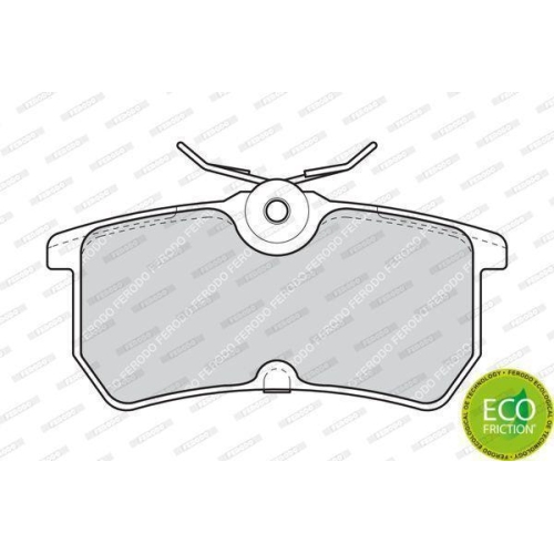 Bremsbelagsatz Scheibenbremse Ferodo FDB1319 Premier Eco Friction f&uuml;r Ford