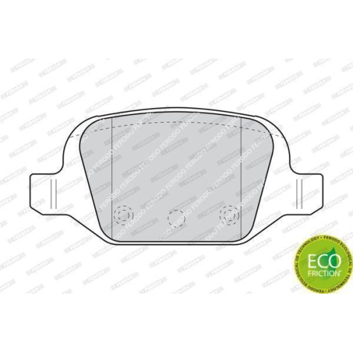 Bremsbelagsatz Scheibenbremse Ferodo FDB1324 Premier Eco Friction f&uuml;r Fiat Lada