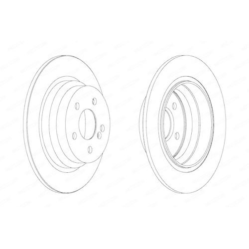 Bremsscheibe Ferodo DDF1308C Premier f&uuml;r Mercedes Benz Mercedes Benz Rover