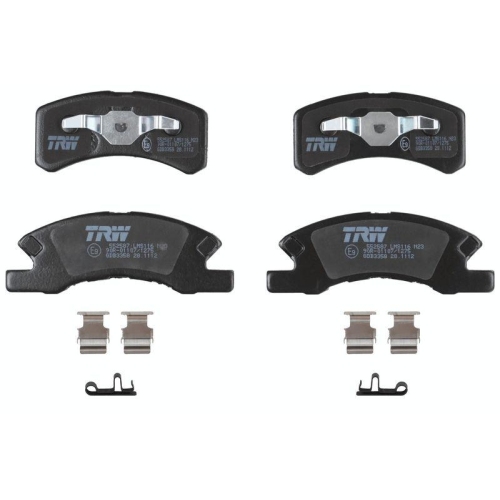 Bremsbelagsatz Scheibenbremse Trw GDB3358 Cotec f&uuml;r Daihatsu Mitsubishi