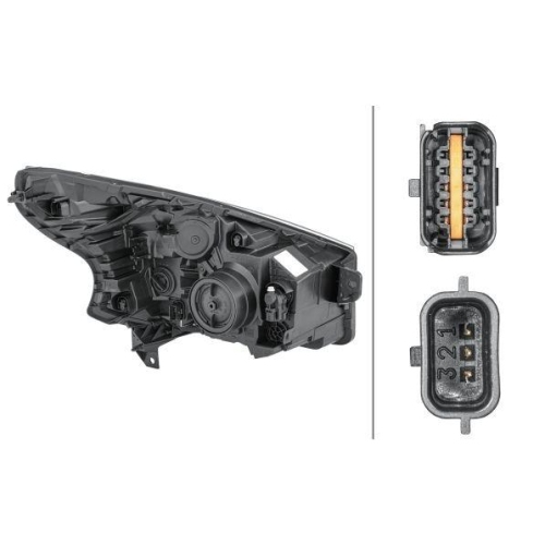 Hauptscheinwerfer Hella 1EE 011 565-151 f&uuml;r Opel Links