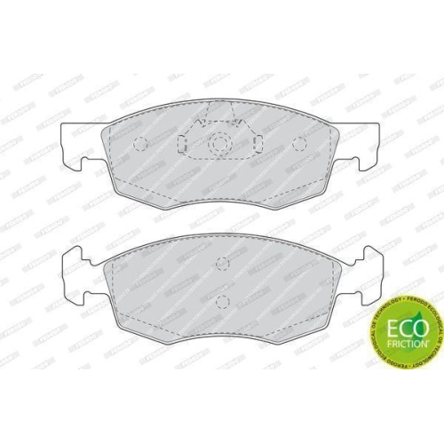 Bremsbelagsatz Scheibenbremse Ferodo FDB1376 Premier Eco Friction f&uuml;r Fiat
