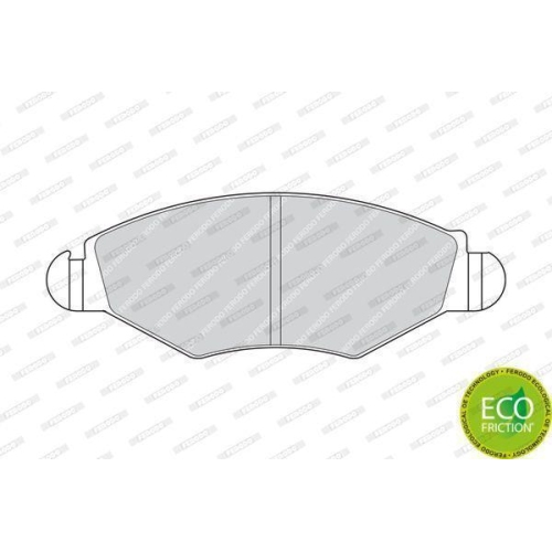 Bremsbelagsatz Scheibenbremse Ferodo FDB1378 Premier Eco Friction f&uuml;r Citro&euml;n