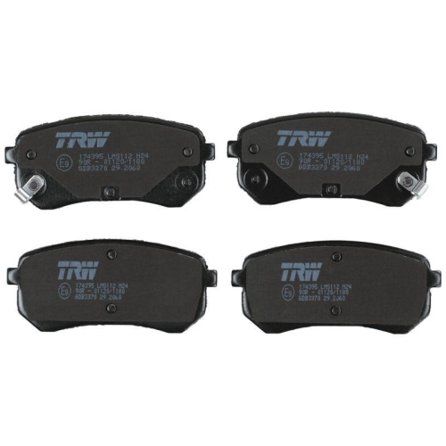 Bremsbelagsatz Scheibenbremse Trw GDB3370 Cotec f&uuml;r Hyundai Kia Hinterachse