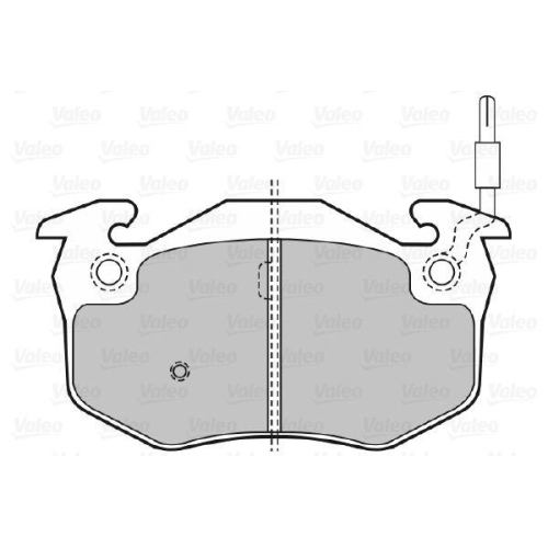 Bremsbelagsatz Scheibenbremse Valeo 598080 f&uuml;r Renault Vorderachse