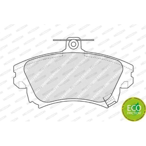 Bremsbelagsatz Scheibenbremse Ferodo FDB1384 Premier Eco Friction f&uuml;r Mitsubishi