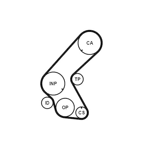Zahnriemensatz Continental Ctam CT1078K1 für Honda Opel Vauxhall General Motors