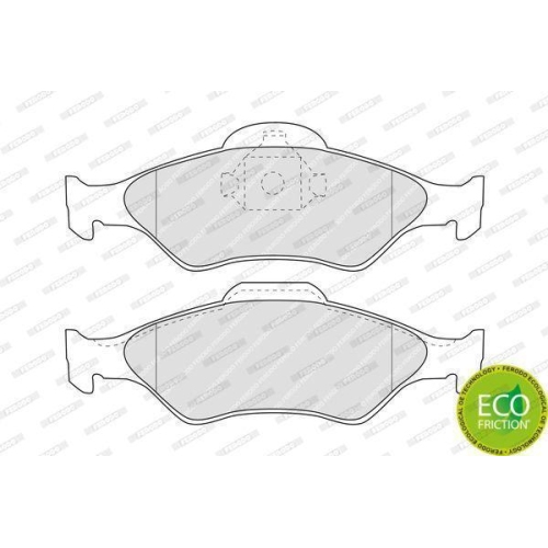 Bremsbelagsatz Scheibenbremse Ferodo FDB1393 Premier Eco Friction f&uuml;r Ford Mazda